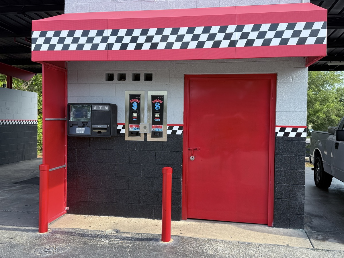 Change machines and ATM area